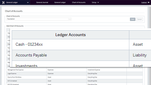 Customizeable Chart of Accounts