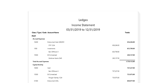 GL Balance Sheet